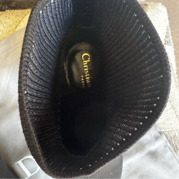 Dior Women's Black and White Ankle Boots - Pull on Sock Boot, sz 37 - Picture 6 of 13